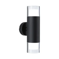 Paulmann 79560 Selection Bathroom LED Wandleuchte Kame 2-flammig 3000K Schwarz IP44