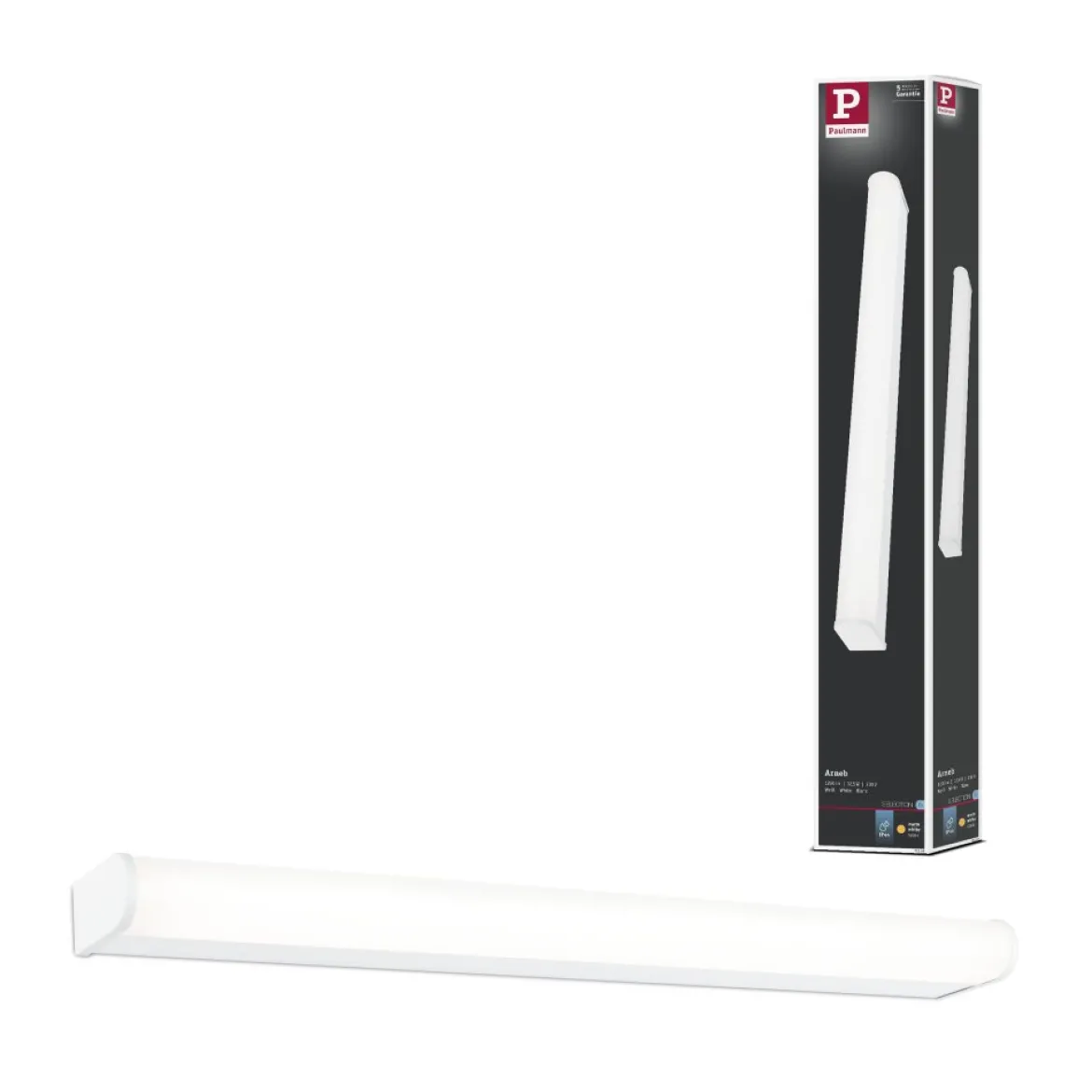 Paulmann 71209 Selection Bathroom LED Wandleuchte Arneb 3000K 230V 12,5W Weiß