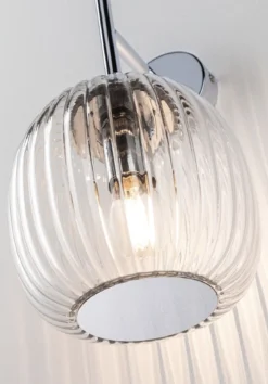 Paulmann 71140 Selection Bathroom Wandleuchte Ruya Klarglas Chrom E14 IP44