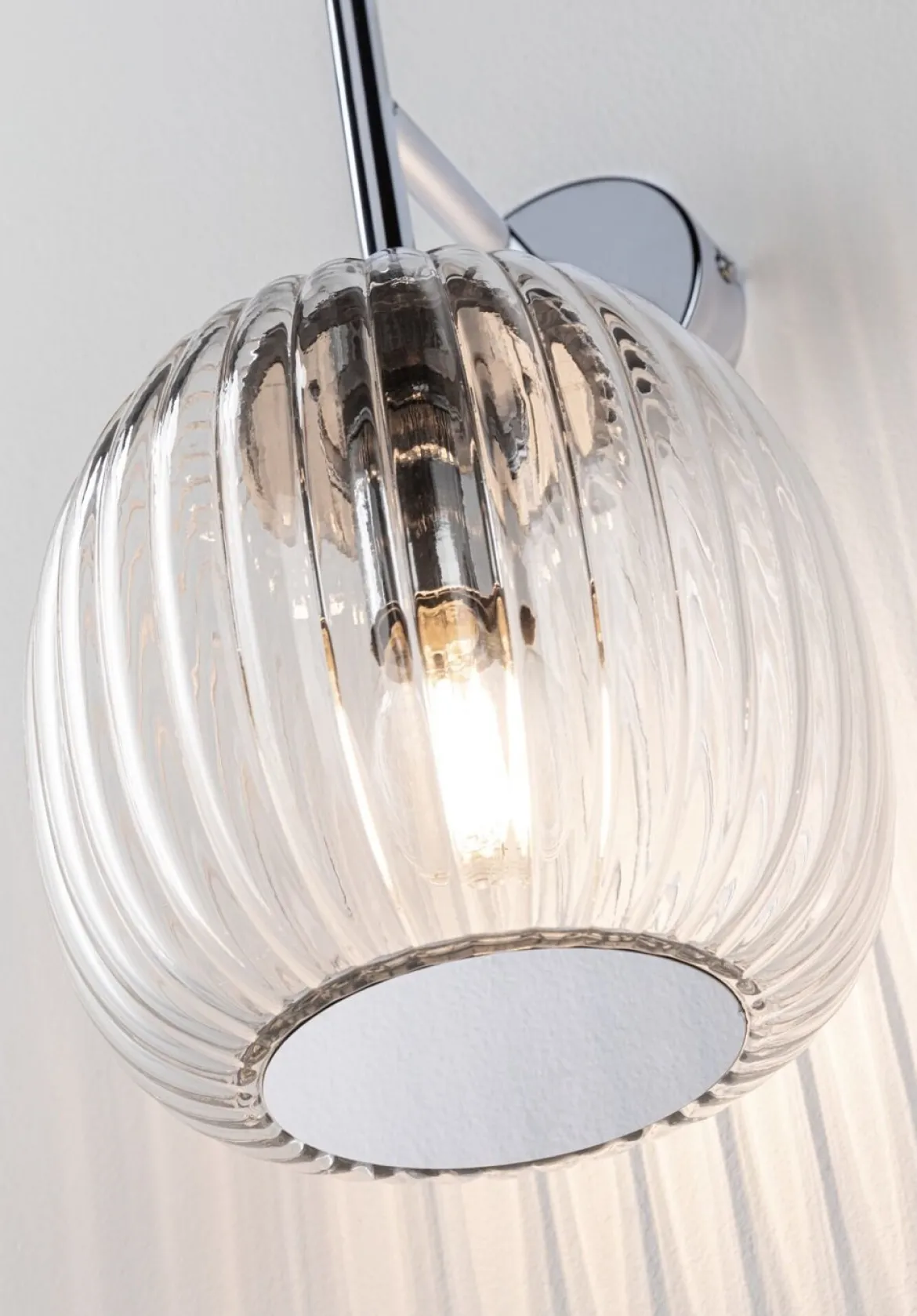 Paulmann 71140 Selection Bathroom Wandleuchte Ruya Klarglas Chrom E14 IP44