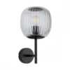 Paulmann 71144 Selection Bathroom Wandleuchte Ruya Klarglas Schwarz E14 IP44