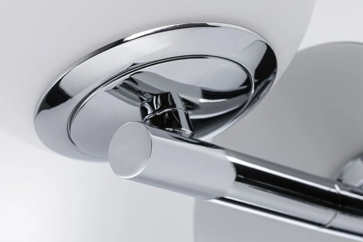 Paulmann 71067 Selection Bathroom LED Wandleuchte Gove 12cm Chrom Satin 3000K IP44