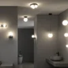 Paulmann 71074 Selection Bathroom LED Wandleuchte Gove 12cm Schwarz Satin 3000K IP44