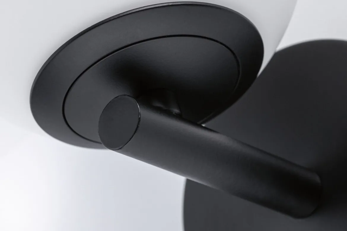 Paulmann 71074 Selection Bathroom LED Wandleuchte Gove 12cm Schwarz Satin 3000K IP44