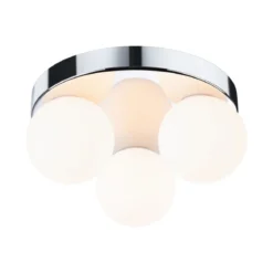 Paulmann 71062 Selection Bathroom Deckenleuchte Gove Chrom Satin 3-flammig G9 IP44