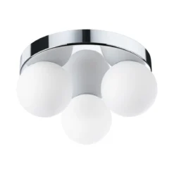 Paulmann 71062 Selection Bathroom Deckenleuchte Gove Chrom Satin 3-flammig G9 IP44