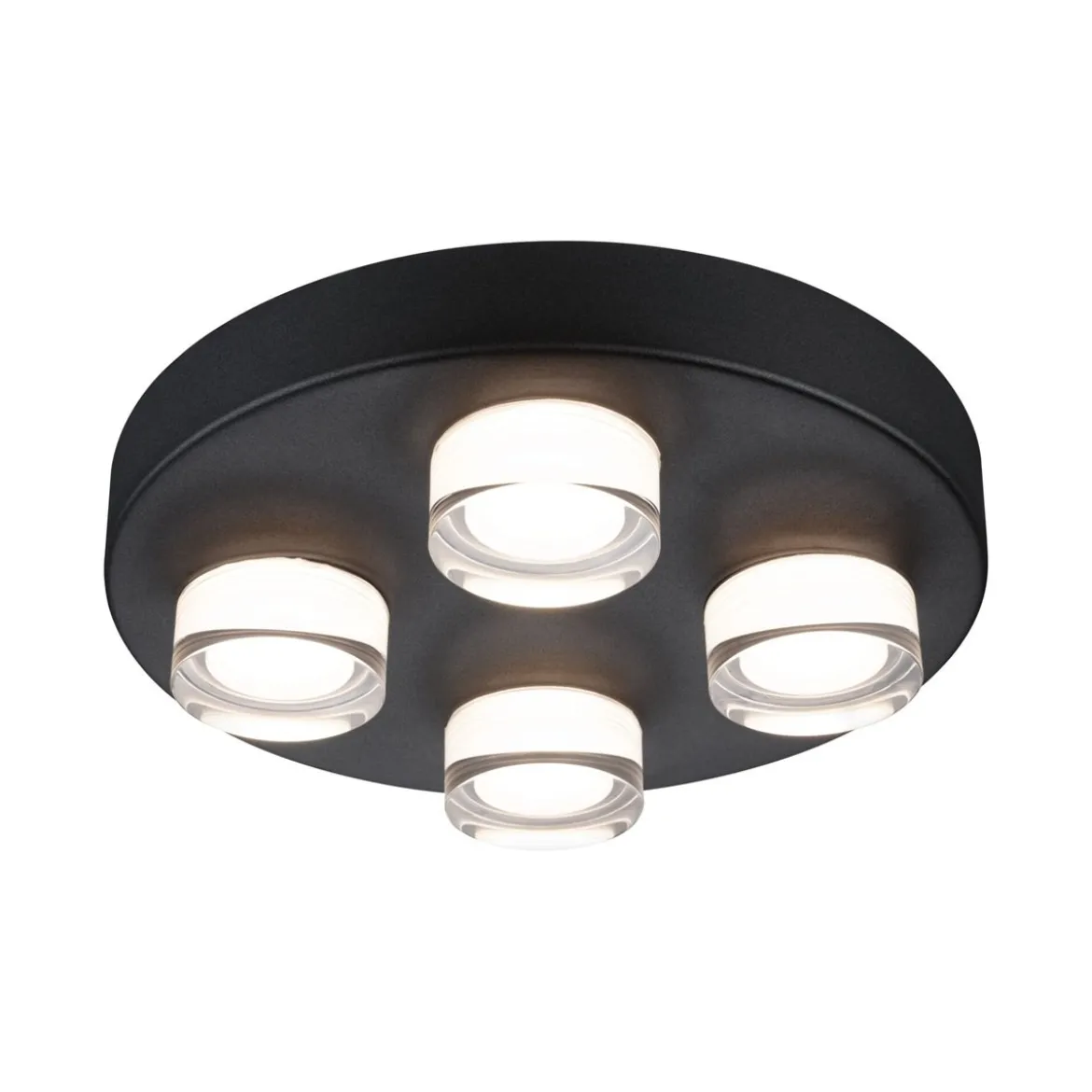 Paulmann 79558 Selection Bathroom LED Deckenleuchte Kame 3000K Schwarz IP44
