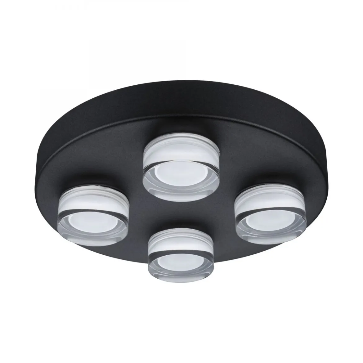 Paulmann 79558 Selection Bathroom LED Deckenleuchte Kame 3000K Schwarz IP44