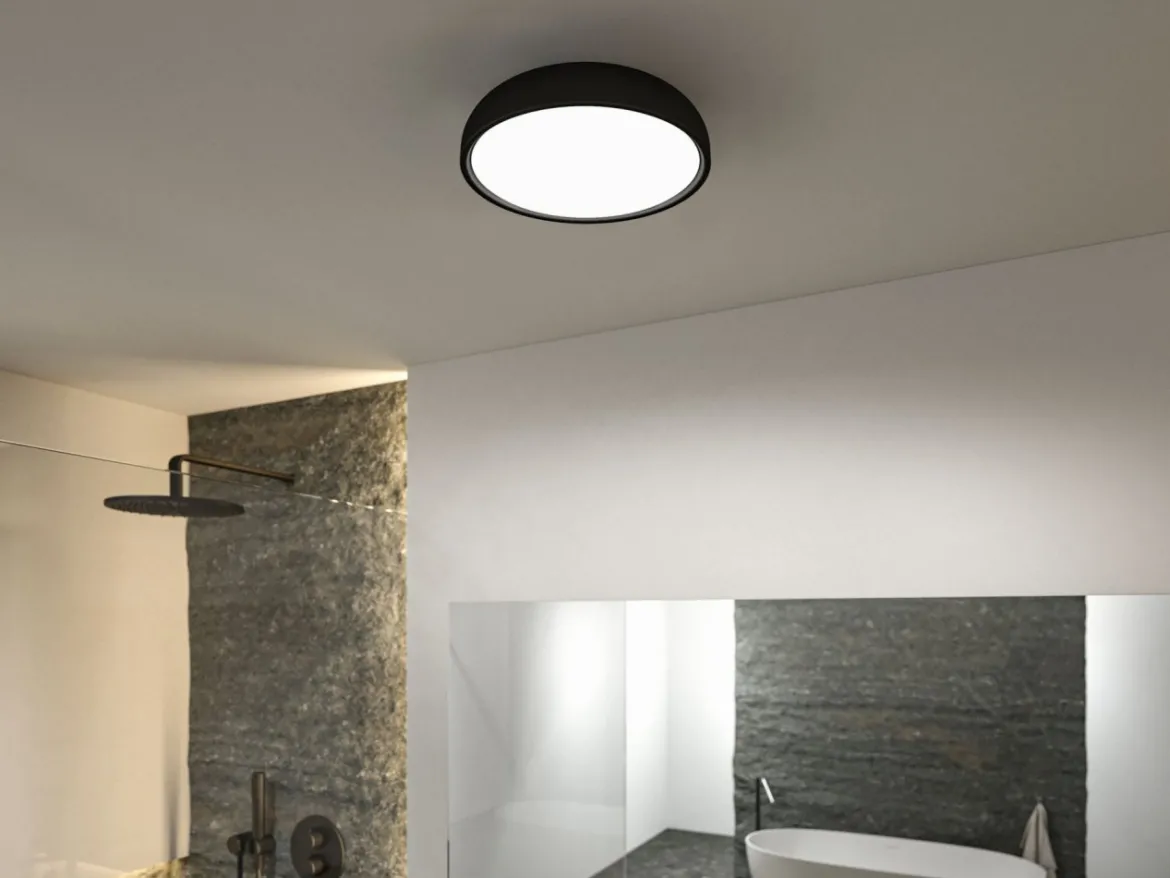 Paulmann 71084 Selection Bathroom LED Deckenleuchte Oka IP44 White Switch Schwarz matt