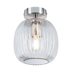 Paulmann 71141 Selection Bathroom Deckenleuchte Ruya Klarglas Chrom E14 IP44