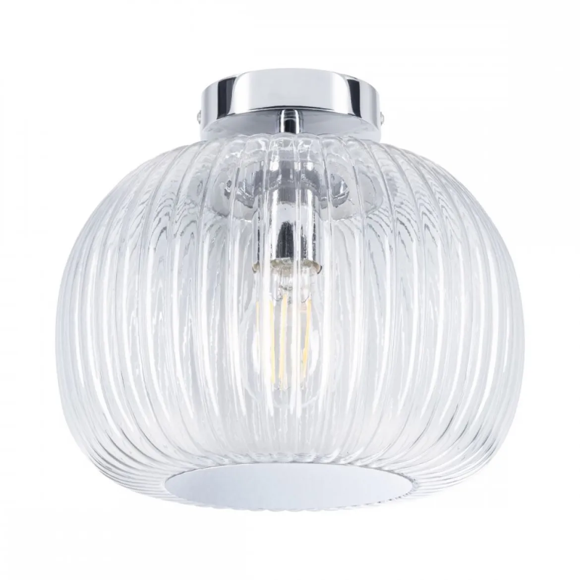 Paulmann 71142 Selection Bathroom Deckenleuchte Ruya Klarglas Chrom E27 IP44