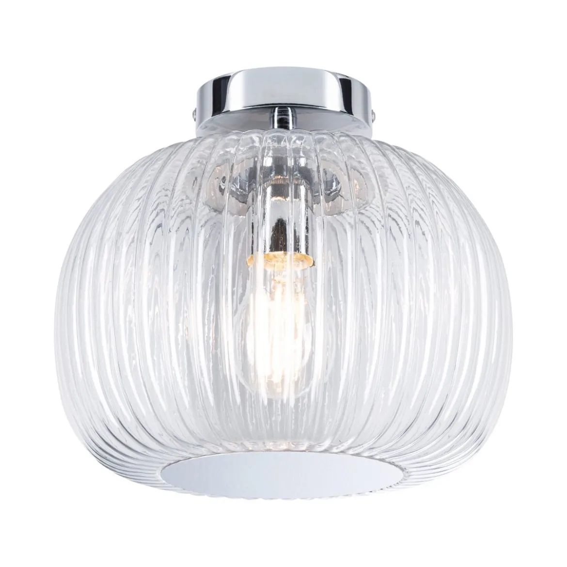 Paulmann 71142 Selection Bathroom Deckenleuchte Ruya Klarglas Chrom E27 IP44