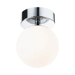 Paulmann 71064 Selection Bathroom LED Deckenleuchte Gove 12cm Chrom Satin 3000K IP44