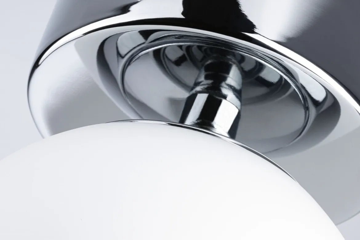 Paulmann 71064 Selection Bathroom LED Deckenleuchte Gove 12cm Chrom Satin 3000K IP44
