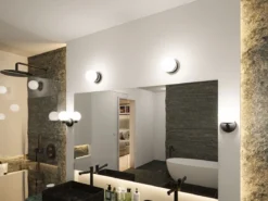 Paulmann 71071 Selection Bathroom LED Deckenleuchte Gove 12cm Schwarz Satin 3000K IP44