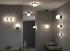 Paulmann 71069 Selection Bathroom Deckenleuchte Gove Schwarz Satin 3-flammig G9 IP44