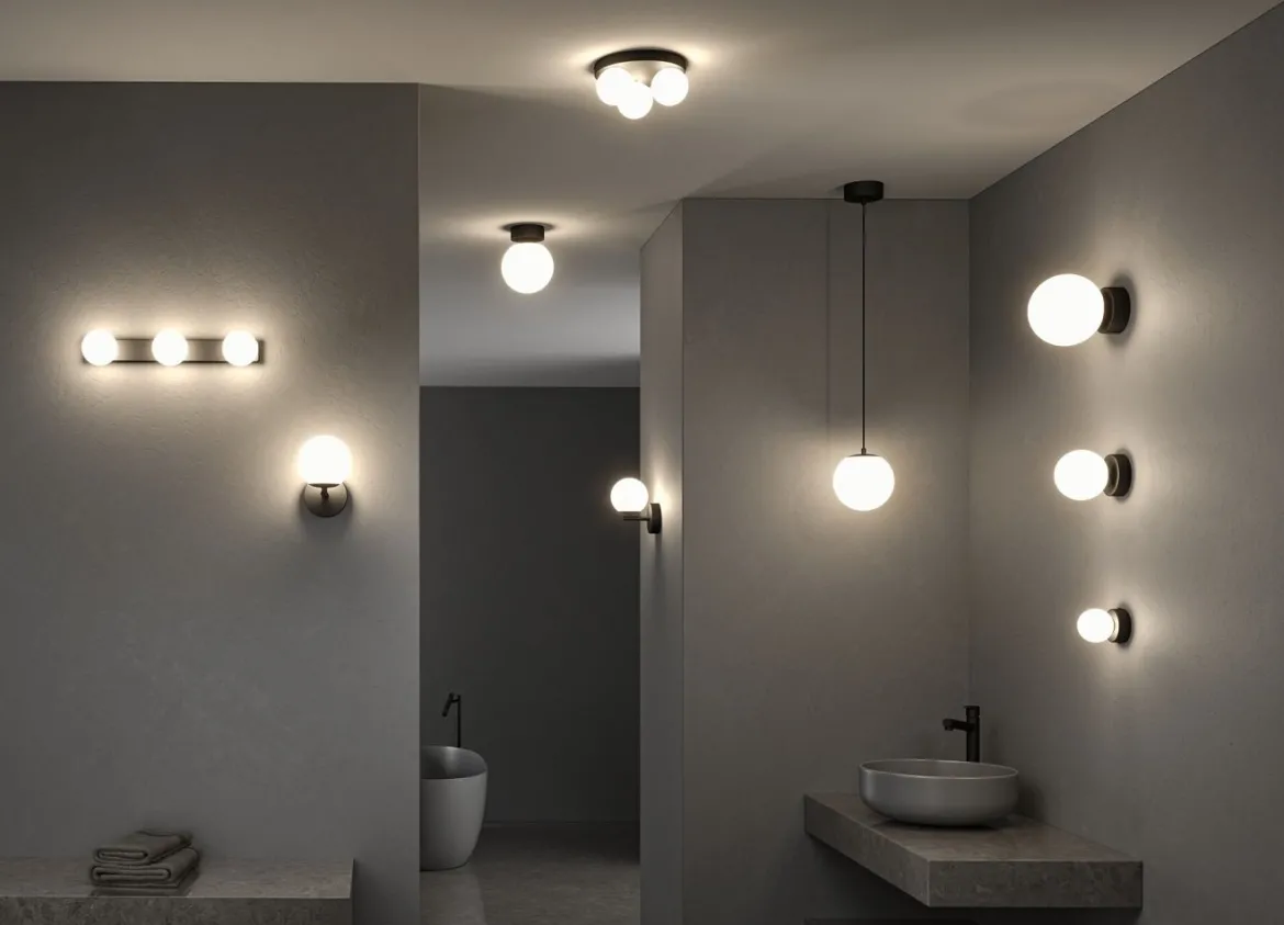 Paulmann 71069 Selection Bathroom Deckenleuchte Gove Schwarz Satin 3-flammig G9 IP44