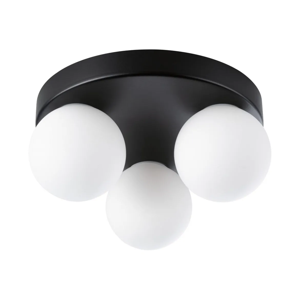 Paulmann 71069 Selection Bathroom Deckenleuchte Gove Schwarz Satin 3-flammig G9 IP44
