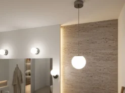 Paulmann 71066 Selection Bathroom LED Pendelleuchte Gove 17cm Chrom Satin 3000K IP44