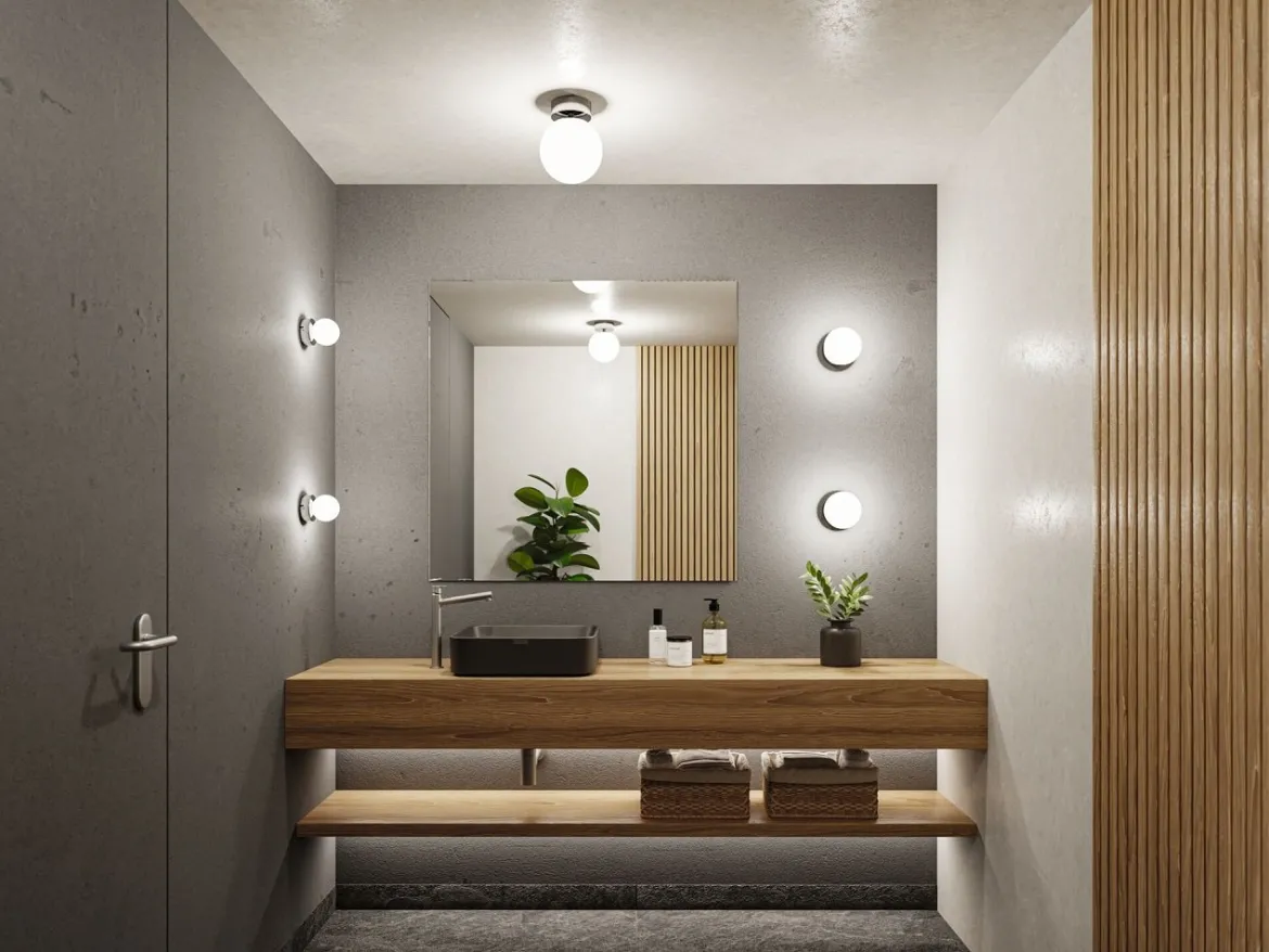 Paulmann 71061 Selection Bathroom Deckenleuchte Gove 8cm Chrom Satin G9 IP44