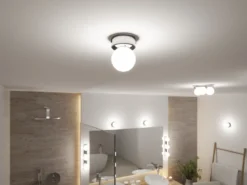 Paulmann 71061 Selection Bathroom Deckenleuchte Gove 8cm Chrom Satin G9 IP44