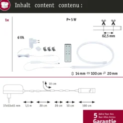 Paulmann 79566 SimpLED LED Strip Delta Komplettset 1m 3000K beschichtet