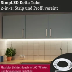 Paulmann 79568 SimpLED LED Strip Delta Komplettset 5m 3000K beschichtet