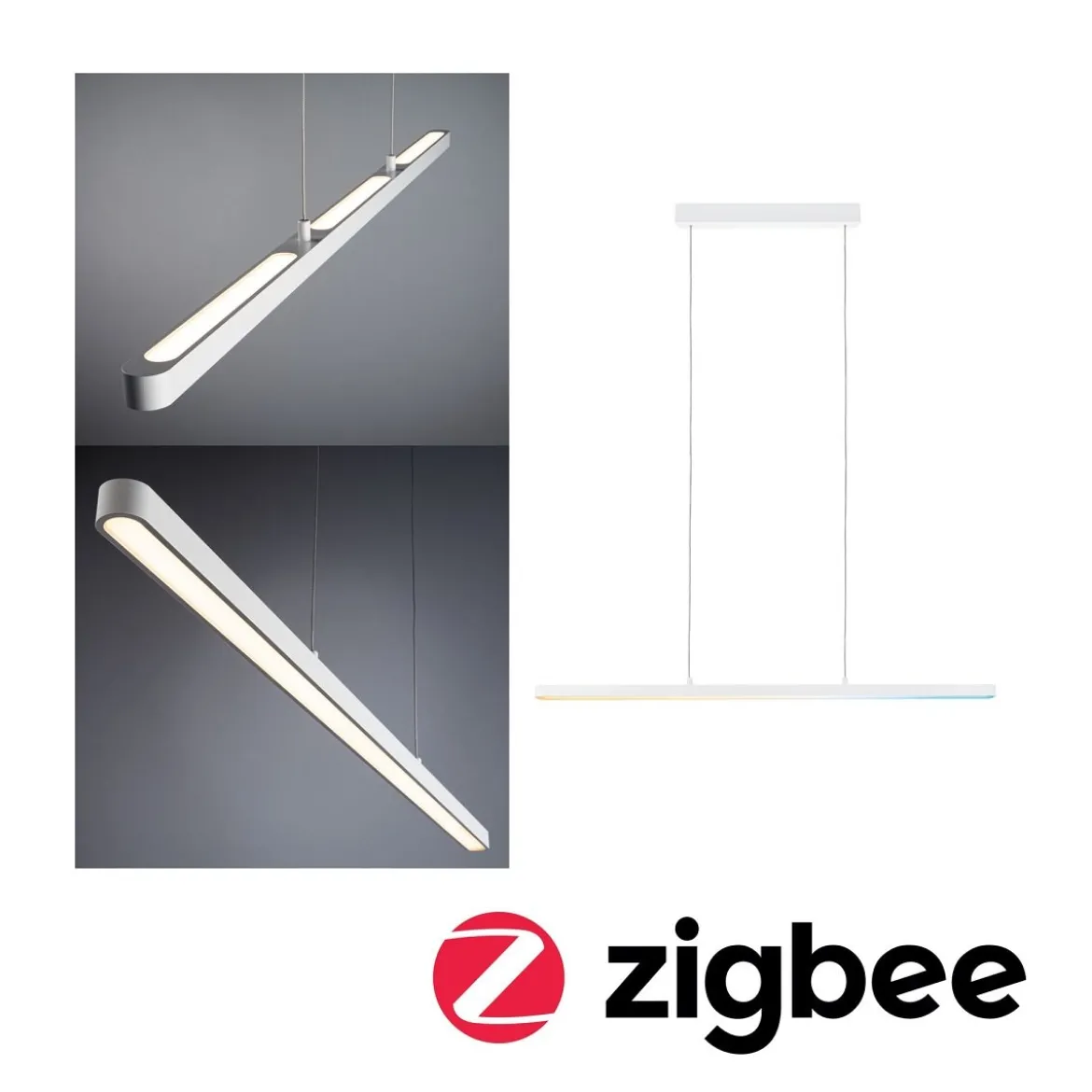 Paulmann 79887 SmartHome Zigbee LED Pendelleuchte Lento weiss Tunable White