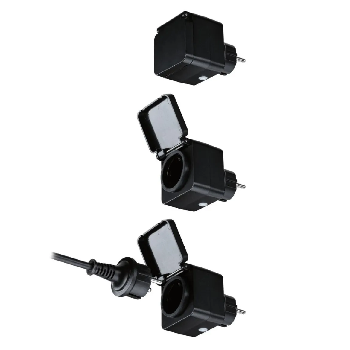 Paulmann 50138 Smart Plug Outdoor Zwischenstecker Schwarz IP44