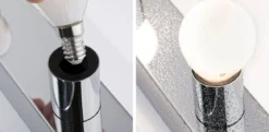 Paulmann 80098 Spiegelleuchte Regula II 4-flammig E14 Chrom IP44