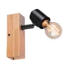 Paulmann 66770 Spotlight Arvid 1-flammig E27 230V max.20W Schwarz Holz