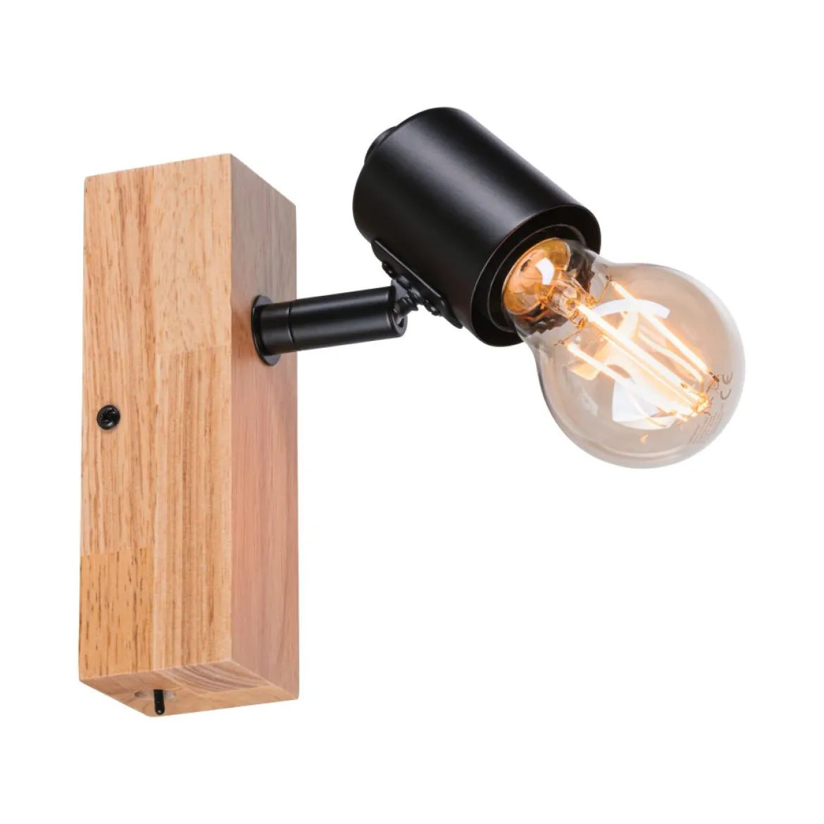 Paulmann 66770 Spotlight Arvid 1-flammig E27 230V max.20W Schwarz Holz