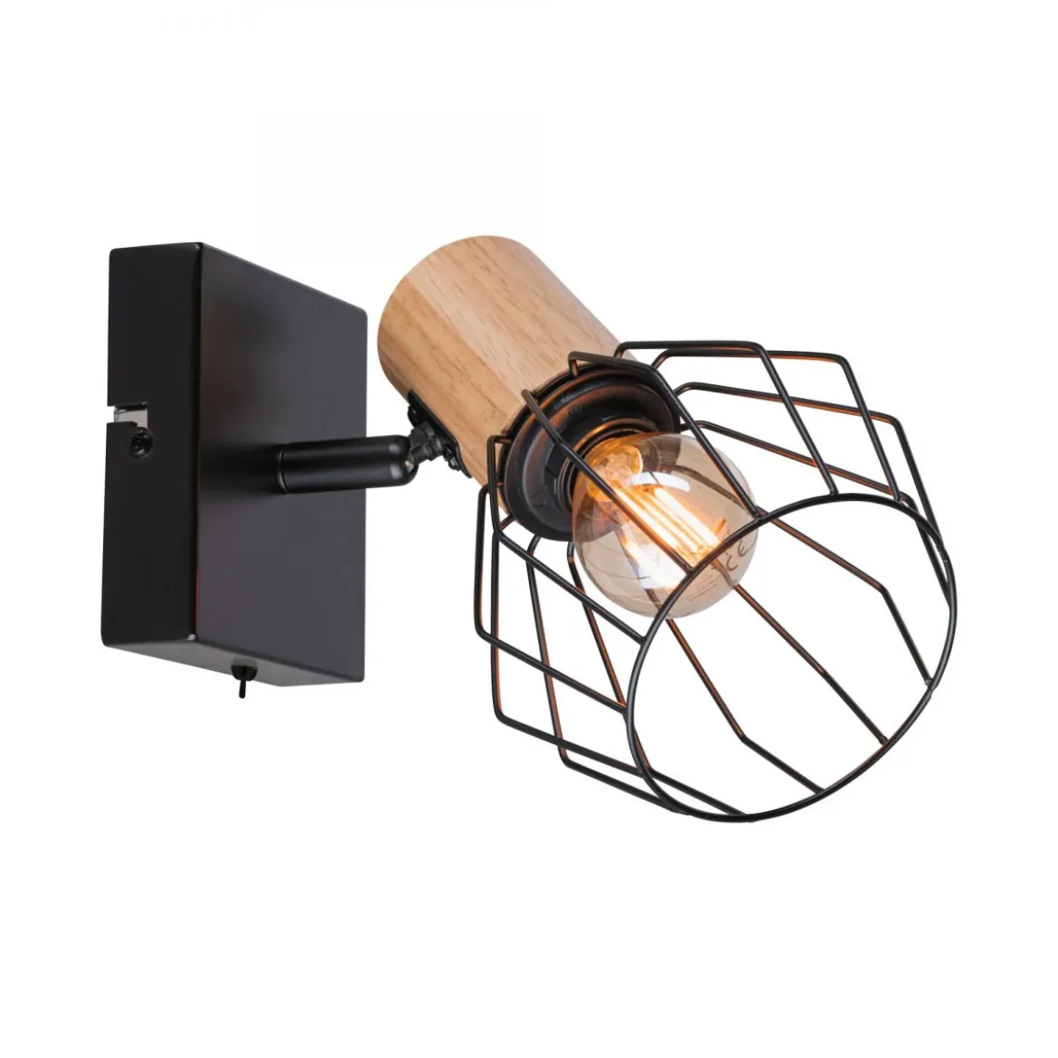 Paulmann 66766 Spotlight Lanka E14 230V max.20W Schwarz Holz