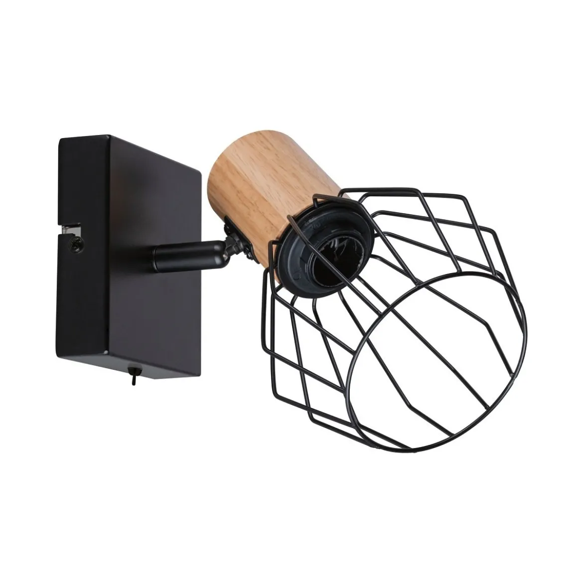 Paulmann 66766 Spotlight Lanka E14 230V max.20W Schwarz Holz