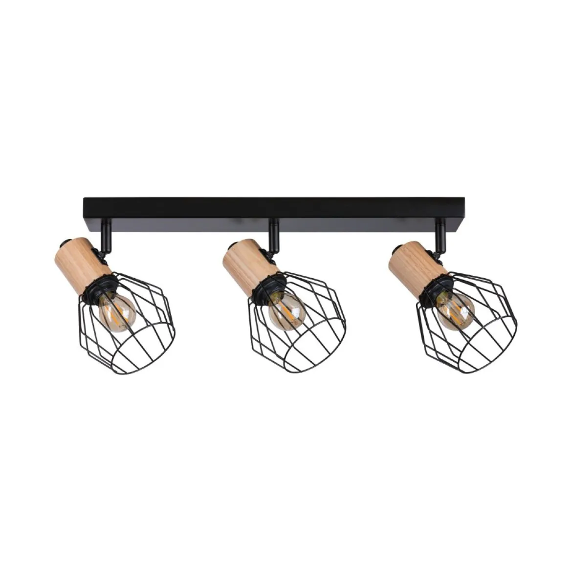 Paulmann 66768 Spotlight Lanka 3-flammig E14 230V max.20W Schwarz Holz
