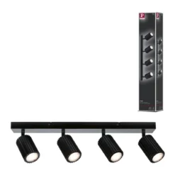 Paulmann 94922 Spotlight Lirena 4-flammig Schwarz GU10 max.10W