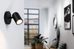 Paulmann 66774 Spotlight Zyli GU10 1-flammig Schwarz matt IP44