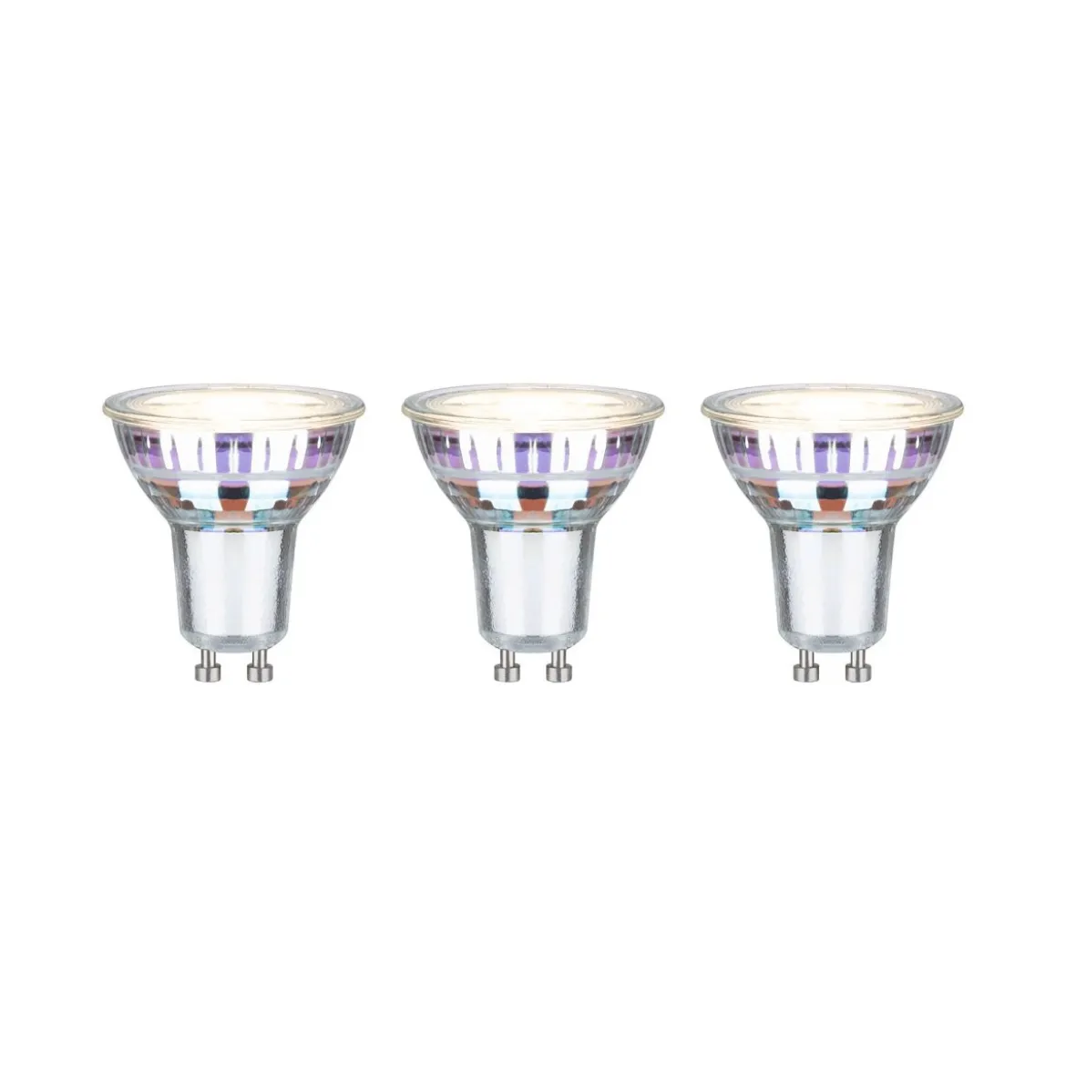 Paulmann 29193 Standard 230V LED Reflektor Eco-Line 3er-Set GU10 450lm 3000K silber