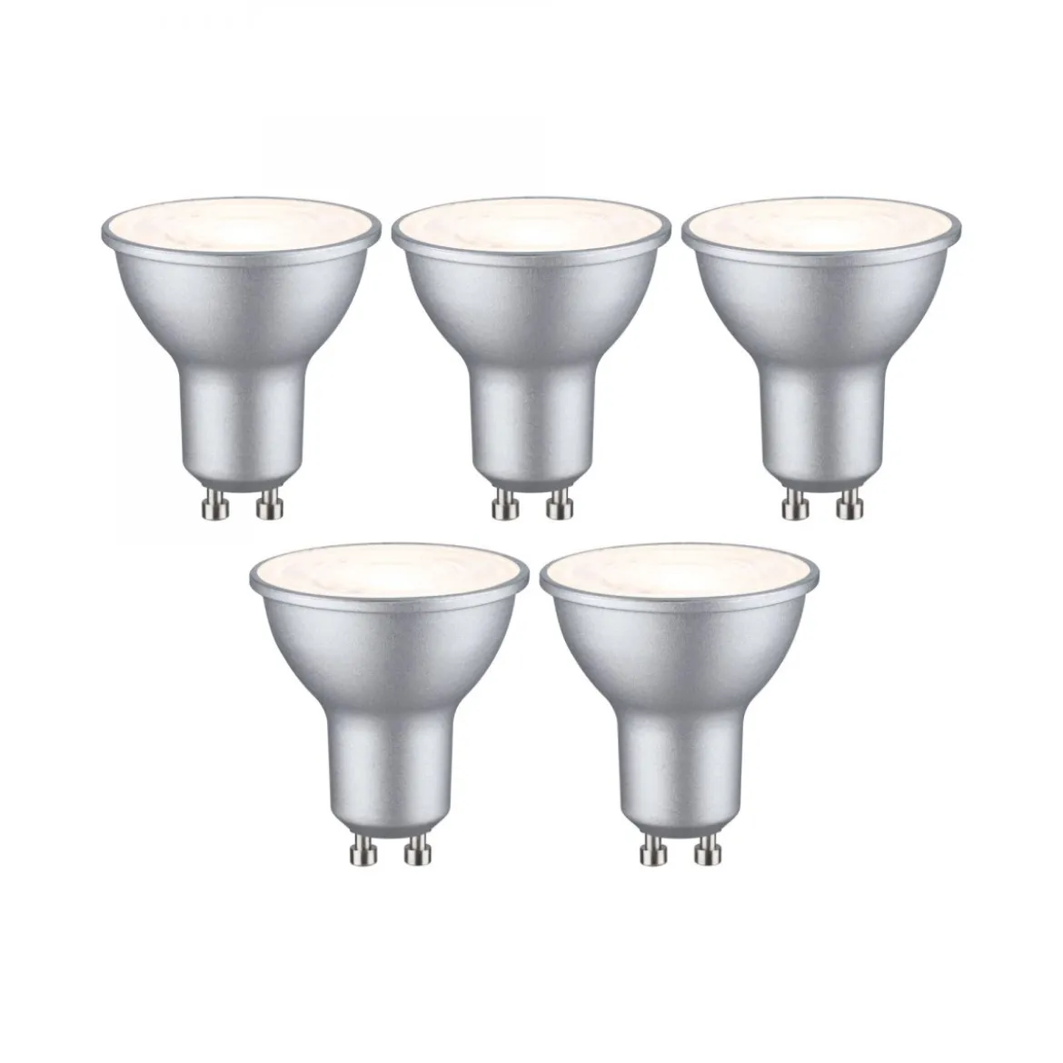 Paulmann 29235 Standard 230V LED Reflektor GU10 5er-Set 460lm 2700K Alu