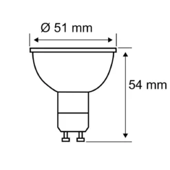 Paulmann 29236 Standard 230V LED Reflektor GU10 5er-Set 460lm 4000K Alu