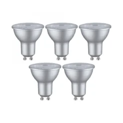 Paulmann 29236 Standard 230V LED Reflektor GU10 5er-Set 460lm 4000K Alu