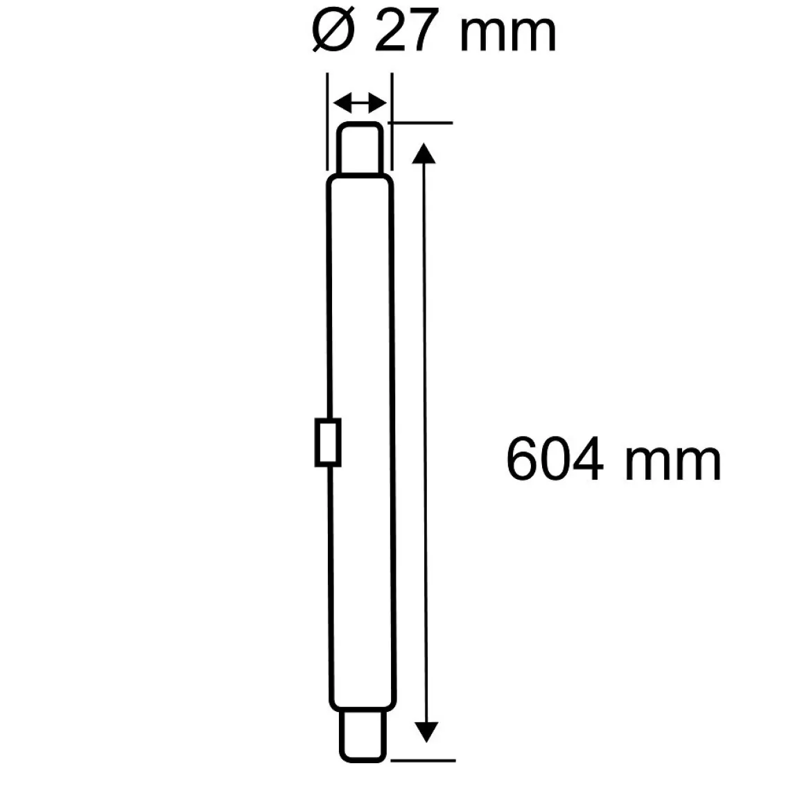 Paulmann 29173 Standard 230V LED Röhre G13 T8 HF 604mm 1200lm 4000K Opal