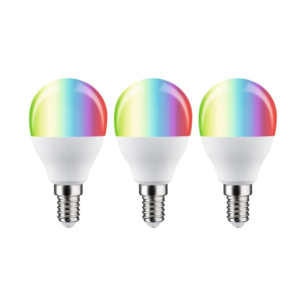 Paulmann 29154 Standard 230V Smart Home Zigbee LED Tropfen 3er-Pack E14 470lm RGBW