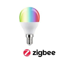 Paulmann 29150 Standard 230V Smart Home Zigbee LED Tropfen E14 470lm RGBW matt