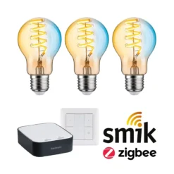 Paulmann 5194 Starterset Zigbee LED Birne E27 Tunable White + smik Gateway+ Schalter