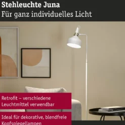 Paulmann 78483 Stehleuchte Neordic Juna Champagner Weiß E14