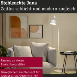 Paulmann 78483 Stehleuchte Neordic Juna Champagner Weiß E14