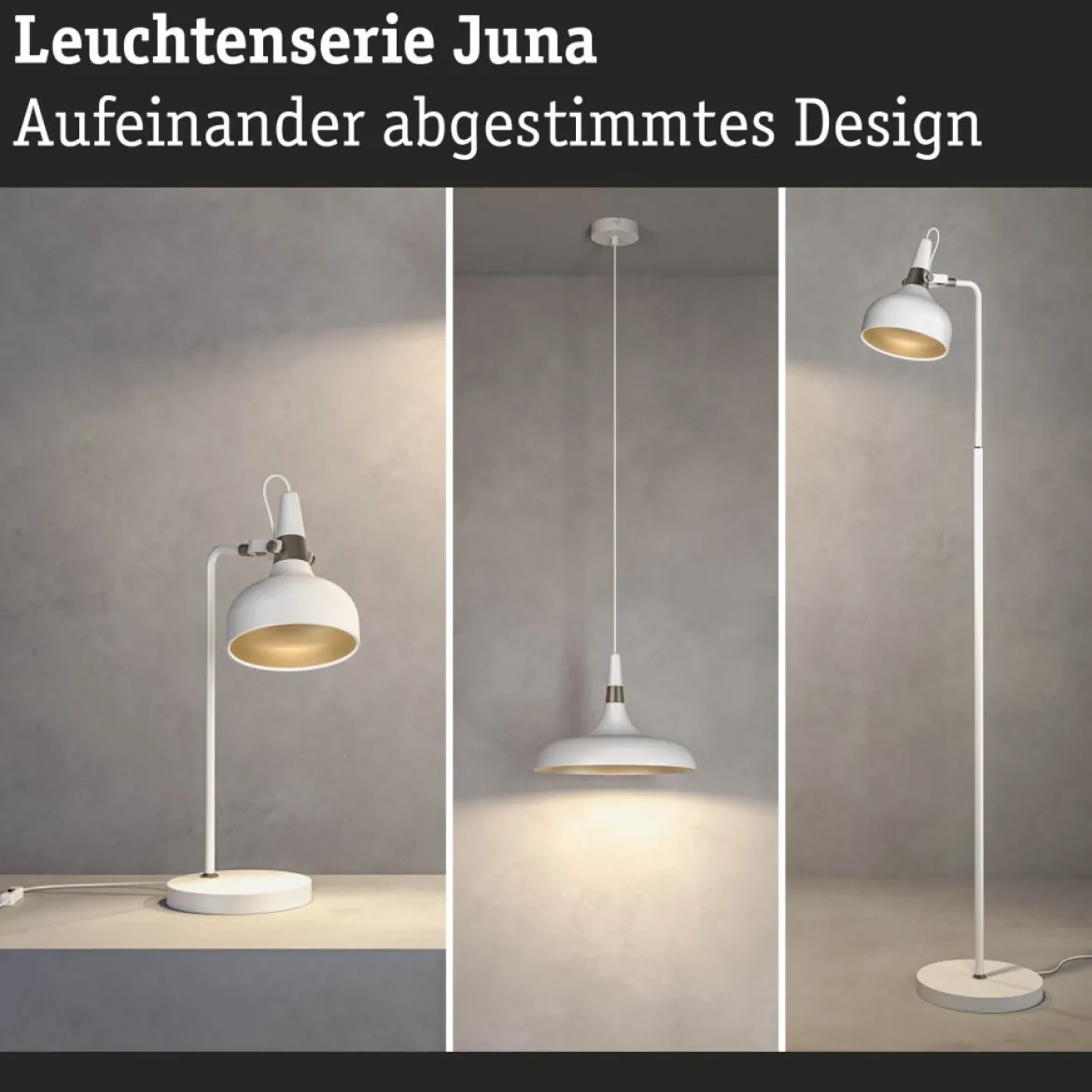 Paulmann 78483 Stehleuchte Neordic Juna Champagner Weiß E14