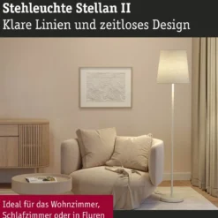 Paulmann 80103 Stehleuchte Stellan II 161cm Creme E27