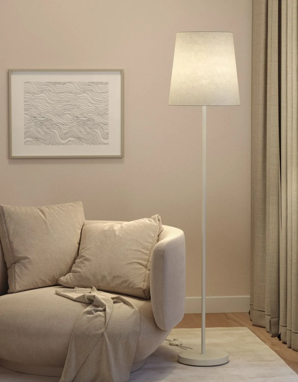 Paulmann 80103 Stehleuchte Stellan II 161cm Creme E27